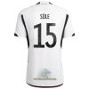 Officiële Voetbalshirt Duitsland Sule 15 Thuis WK 2022 - Heren